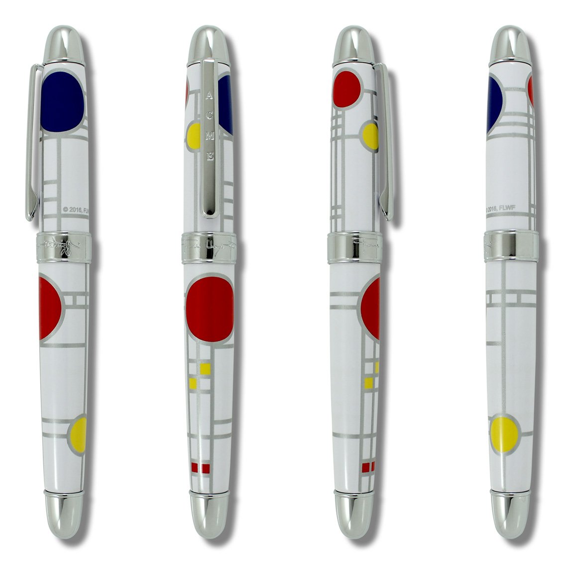 Acme Studio Ballpoint Pen, Playhouse White by Frank Lloyd Wright
